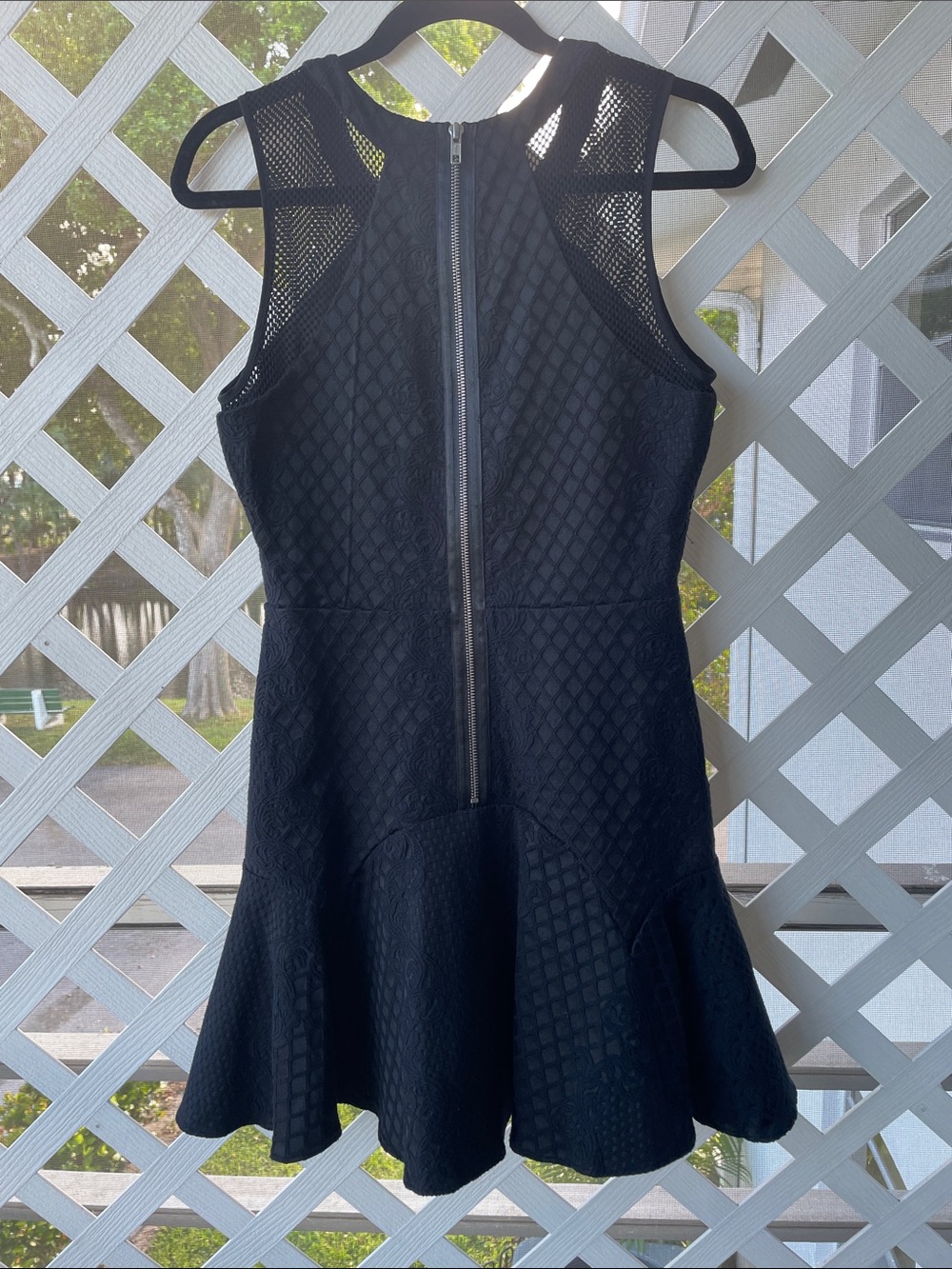 Parker Black ‘Marian’ Jacquard Mini Mermaid Dress - Picture 4 of 10